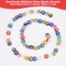 325Pcs/5 Strands Millefiori Lampwork Glass Beads 6mm Flat Round Flower Glass Beads Handmade Flower Millefiori Lampwork Bead Loose Spacer Bead for Jewelry Making DIY Crafts